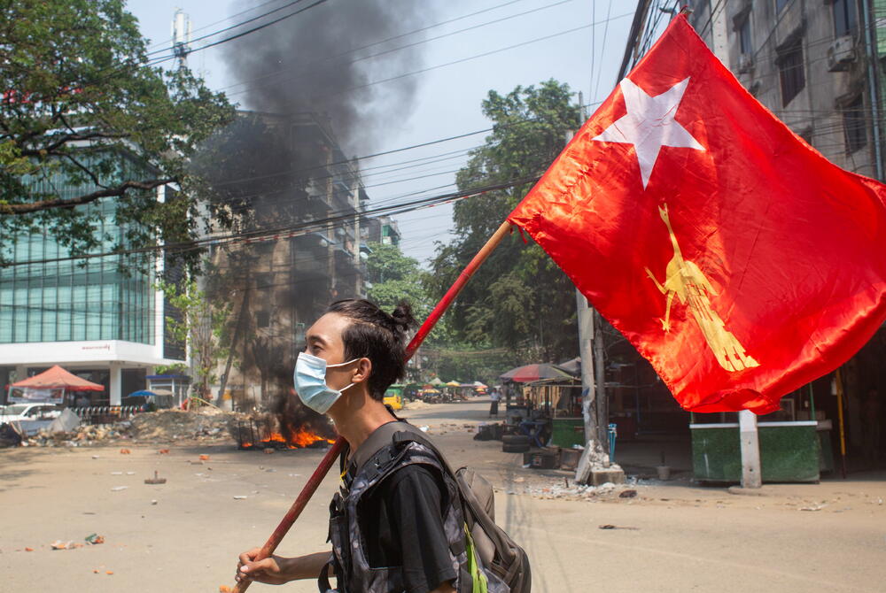 Mjanmar protest