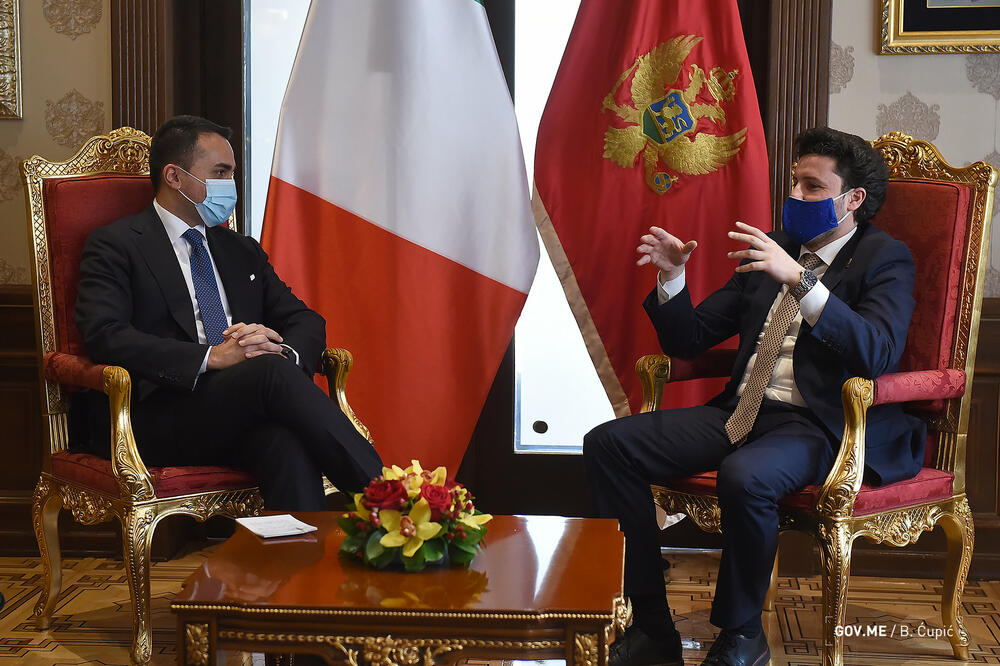 Di Majo i Abazović, Foto: Vlada Crne Gore