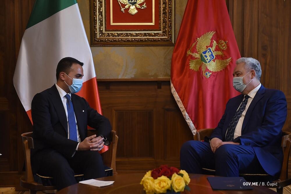 Di Majo i Krivokapić, Foto: Gov.me/ Bojana Ćupić