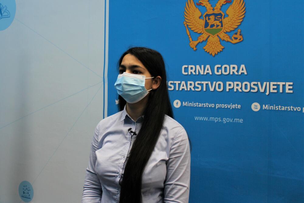 Učenica OŠ „Božidar Vuković Podgoričanin“, Foto: Ministarstvo prosvjete, nauke, kulture i sporta