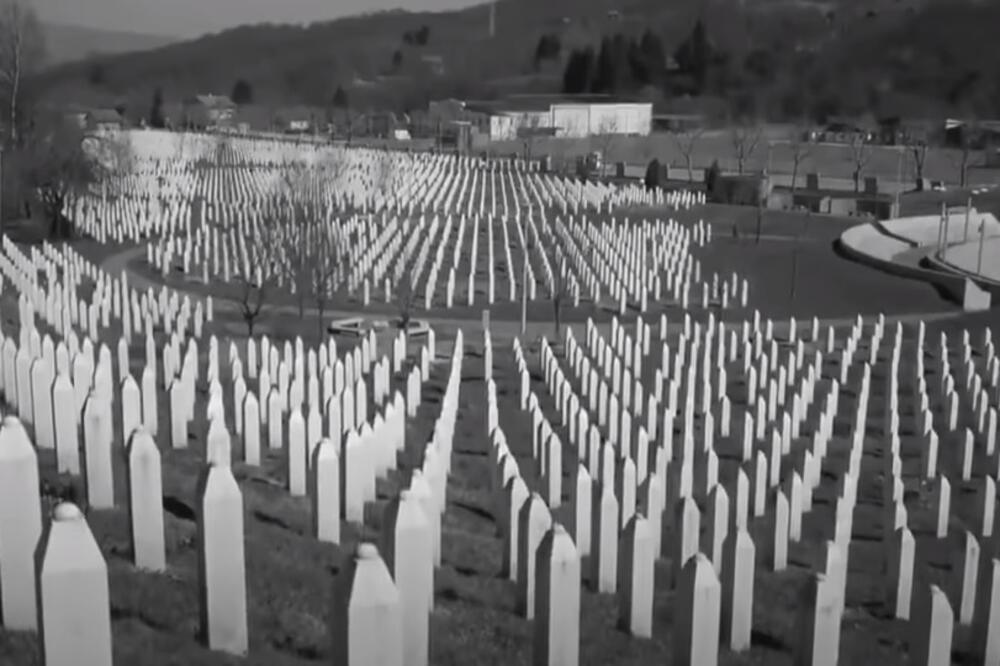 Groblje na kojem su sahranjene žrtve genocida u Srebrenici, Foto: Screenshot/Youtube