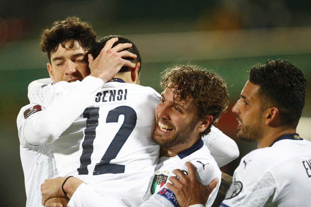 Slavlje italijanskih fudbalera, Foto: Reuters