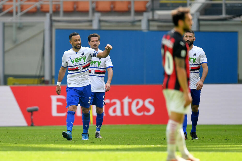 Kvaljarela nakon gola Milanu, Foto: Reuters