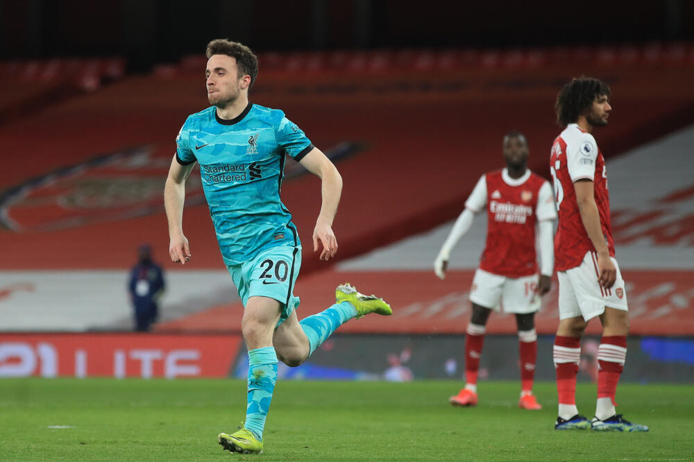 Dvostruki strijelac protiv Arsenala: Diogo Žota, Foto: Reuters