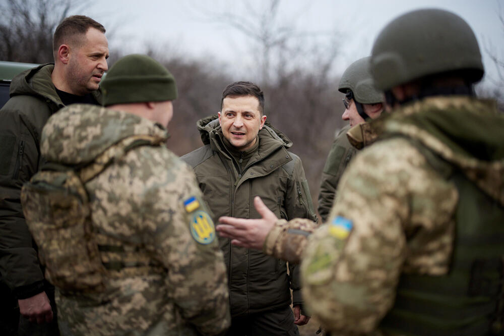Zelenski sa ukrajinskim snagama u okolini Donjecka, Foto: Reuters