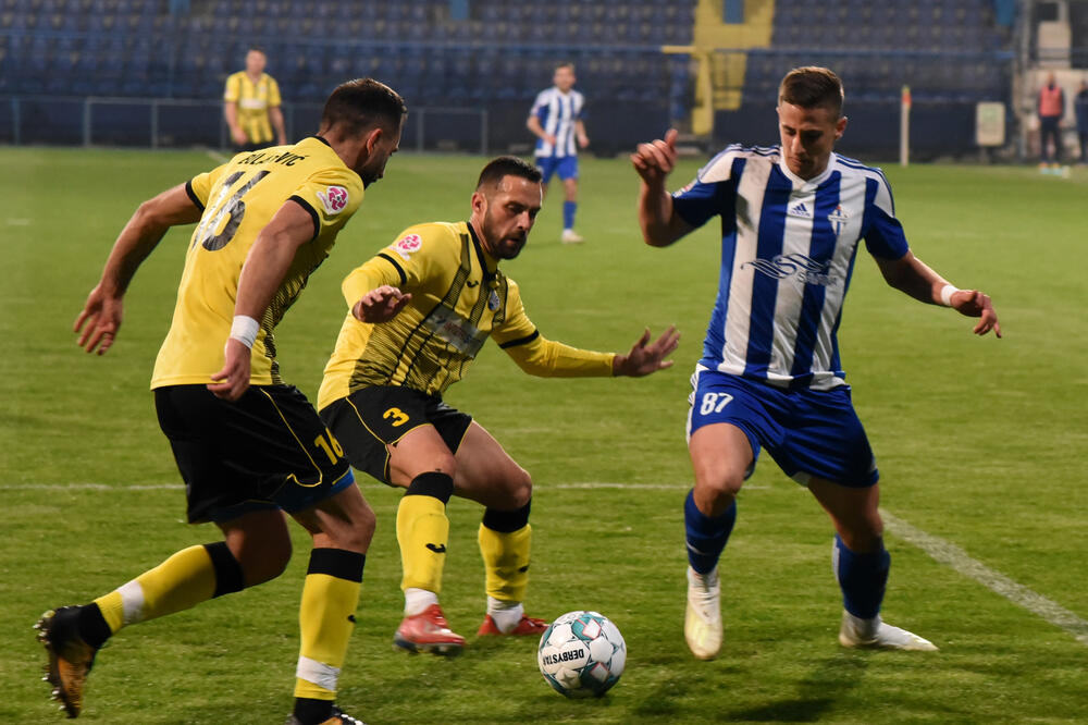 Sa posljednjeg meča Budućnosti i Sutjeske odigranog 19. februara pod Goricom, Foto: Luka Zeković