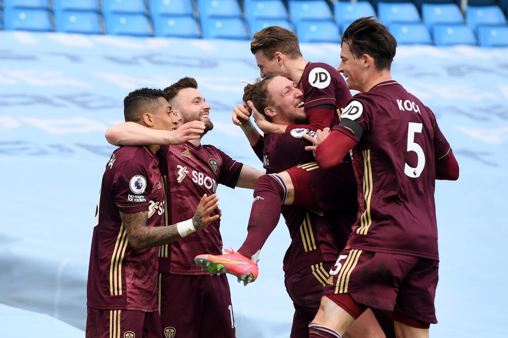 Slavlje fudbalera Lidsa, Foto: Reuters