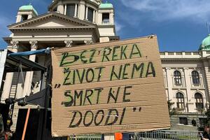 Protest u Beogradu - "ekološki ustanak": "Bez vode nema slobode, a...