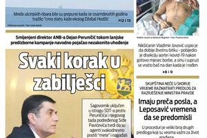 Naslovna strana "Vijesti" za 11. april 2021.