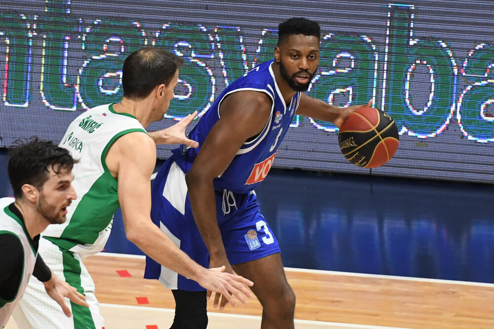 Melvin Edžim na prvom meču sa Krkom, Foto: ABA liga