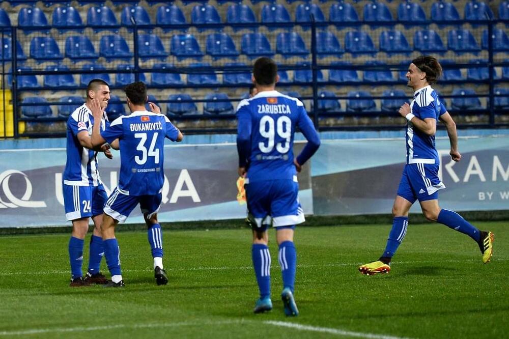Milić je postigao evrogol protiv Titograda, Foto: FK Budućnost