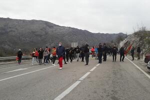 Završena blokada puta Nikšić - Podgorica
