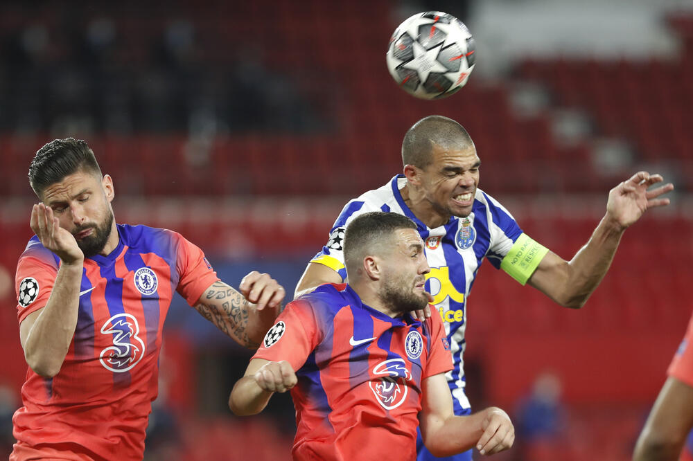 Sa meča Porto - Čelsi, Foto: AP