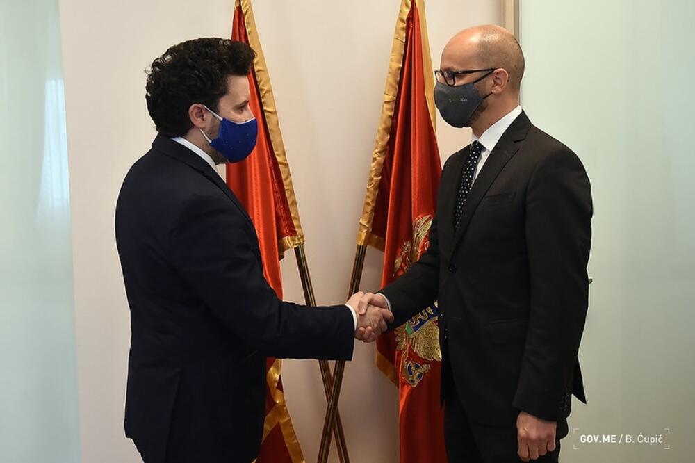 Abazović i Presker, Foto: Gov.me/Bojana Ćupić