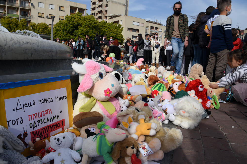 Sa protesta građana u Podgorici, Foto: Boris Pejović
