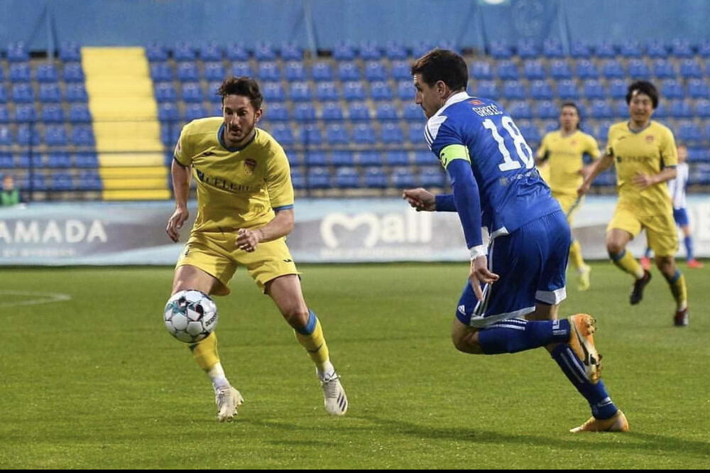 Duel Marka Vukčevića (Podgorica) i Petra Grbića (Budućnost), Foto: FK Budućnost - zvanična stranica