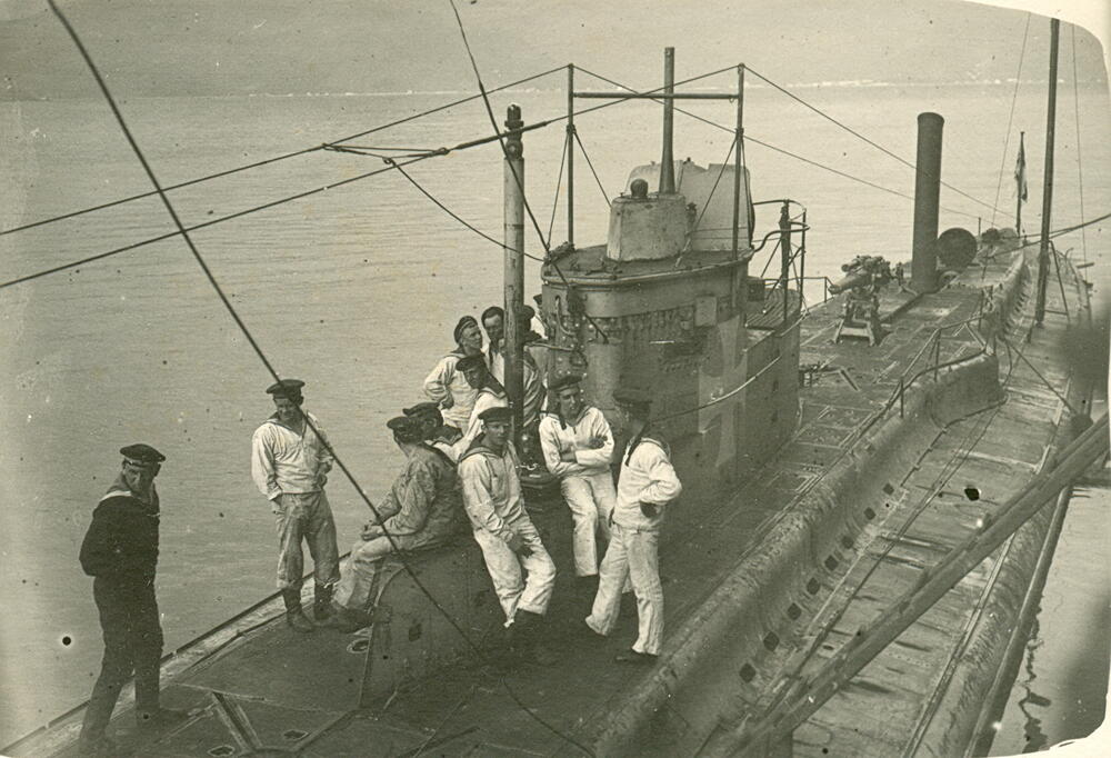 Mornari na njemačkoj podmornici U 21 u Tivatskom zalivu, Foto: Privatna arhiva
