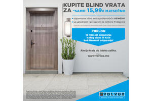 Kupite blind vrata za stan ili kuću za samo 15,99€ mjesečno