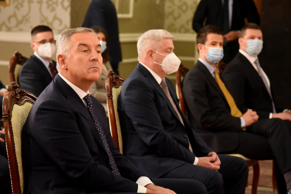 Đukanović na jučerašnjoj dodjeli godišnjih nagrada PKCG, Foto: Boris Pejović