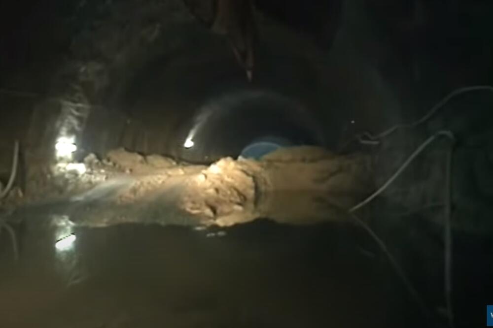 Voda u tunelu, Foto: Screenshot/TV Vijesti
