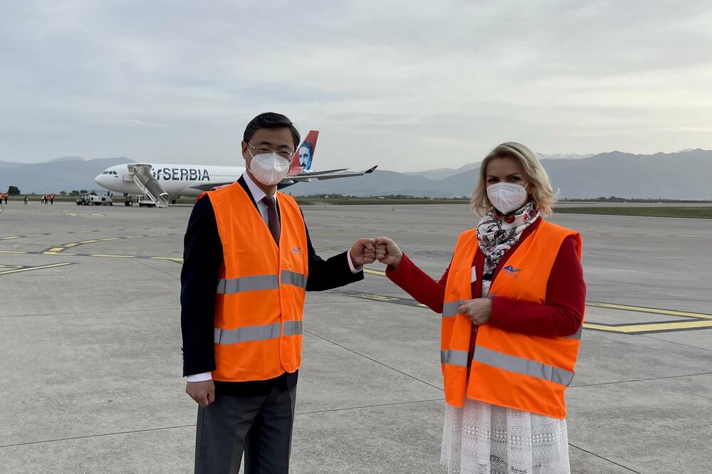 Liu Đin i Borovinić Bojović, Foto: Ambasada Kine