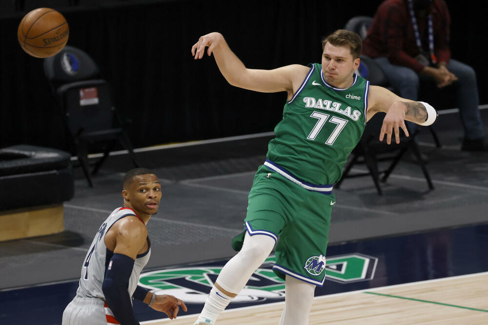 Dončić i Vestbruk, Foto: AP