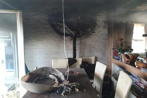 Krašići: Požar na kući, porodica evakuisana