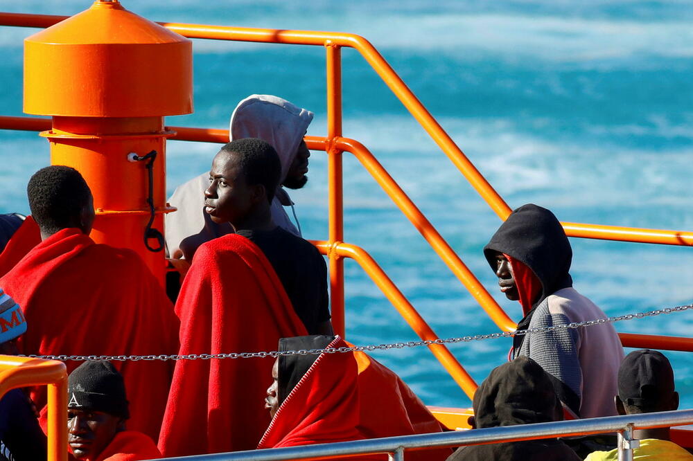Migranti u španskoj luci Arginegin, Foto: BORJA SUAREZ