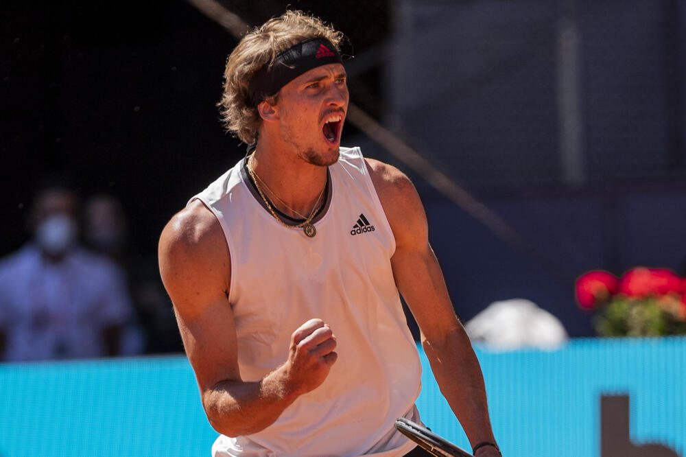 Zverev slavi poen protiv Nadala, Foto: AP