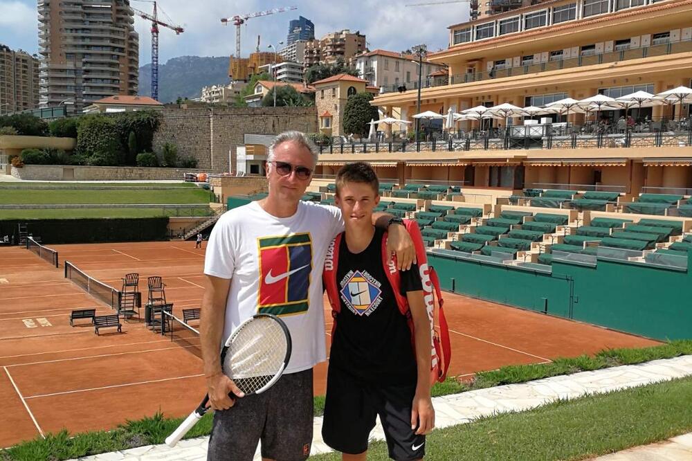Otac trener, sin veliki talenat: Nenad i Branko Đurić u Monte Karlu, Foto: Privatna arhiva