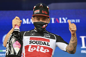 Juen celebrated on the fifth stage of the Giro d'Italia