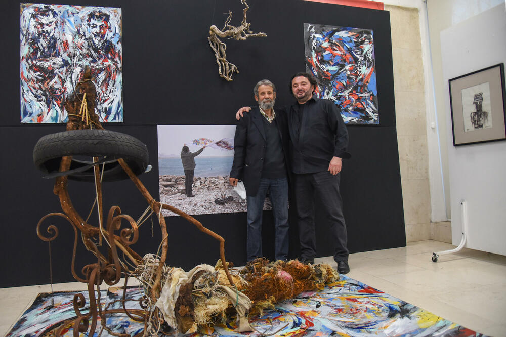 Omaž Urošu Toškoviću: Lutovac (desno), Foto: SAVO PRELEVIC