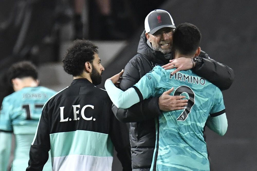 Klop i Firmino slave pobjedu Liverpula, Foto: REUTERS
