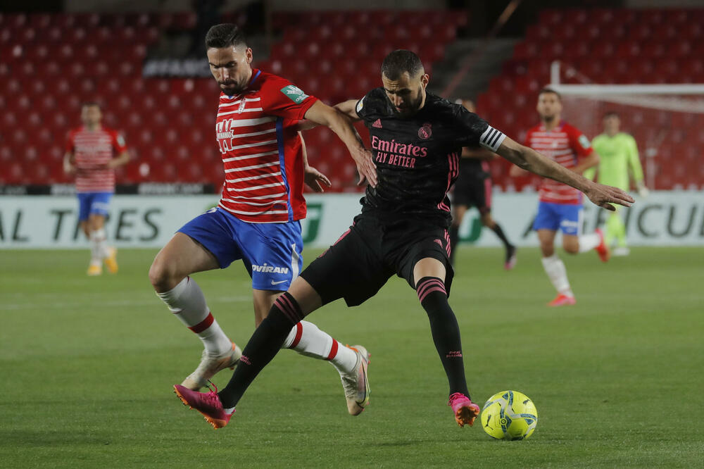 Benzema na meču sa Granadom, Foto: Reuters