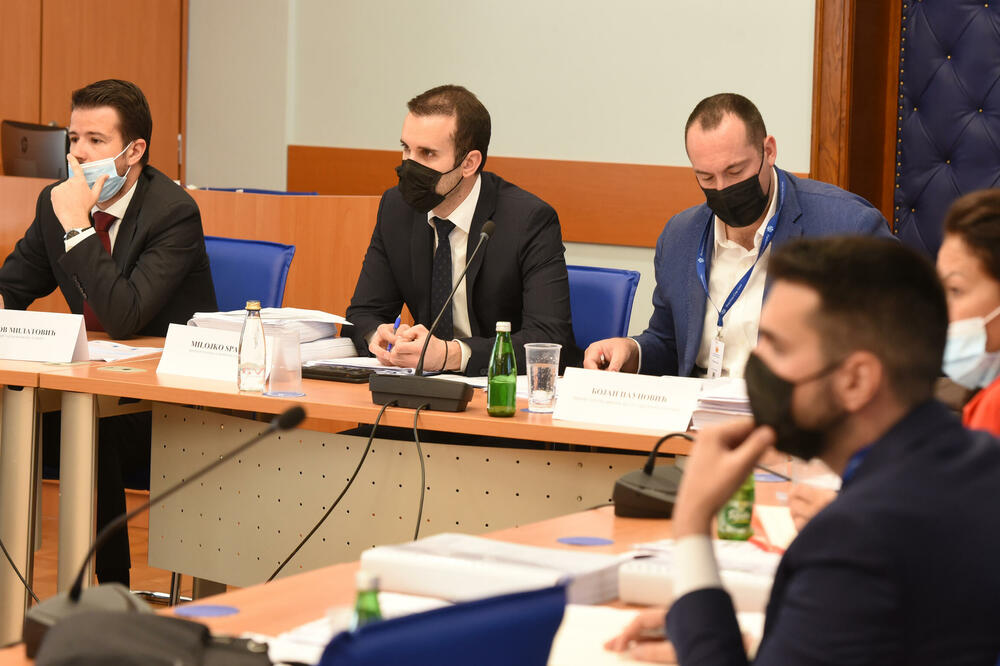 Sa sjednice Odbora za ekonomiju, fianansije i budžet, Foto: SAVO PRELEVIC