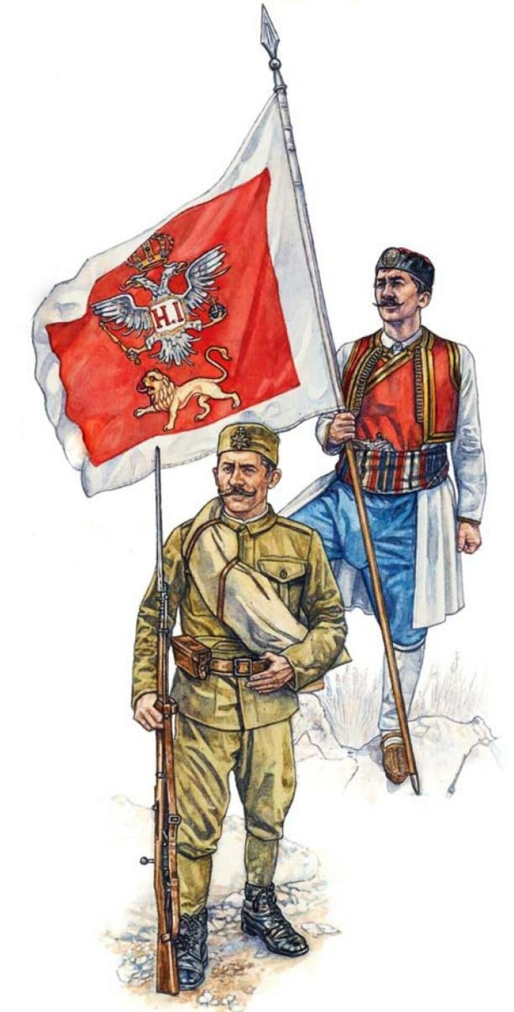 Alaj-barjak kao vojnička zastava