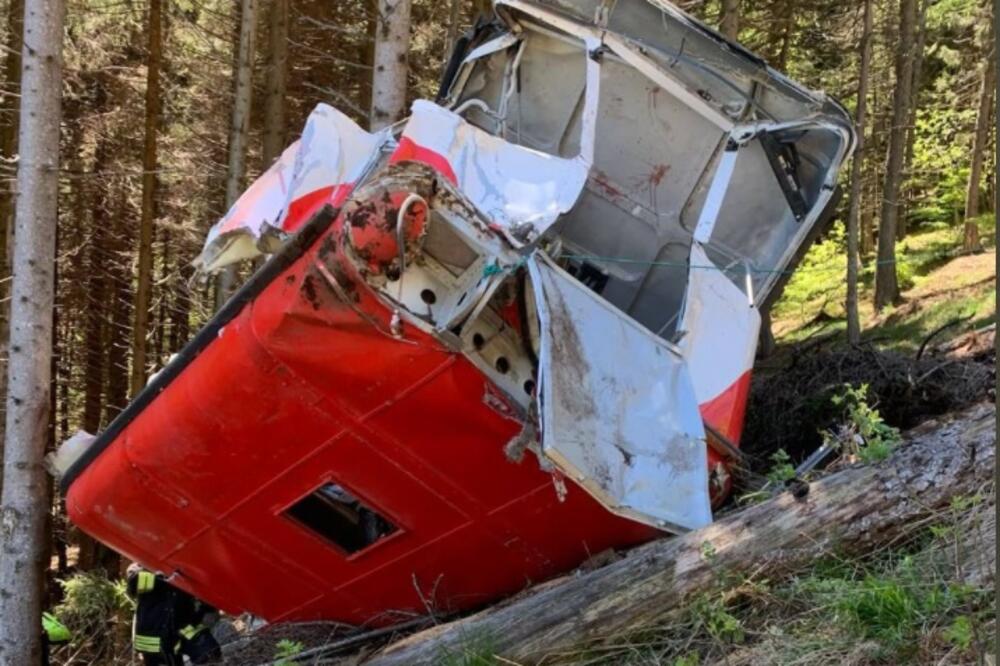 Žičara nakon pada, Foto: Printscreen