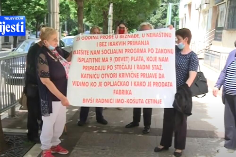 Sa protesta, Foto: Screenshot/TV Vijesti