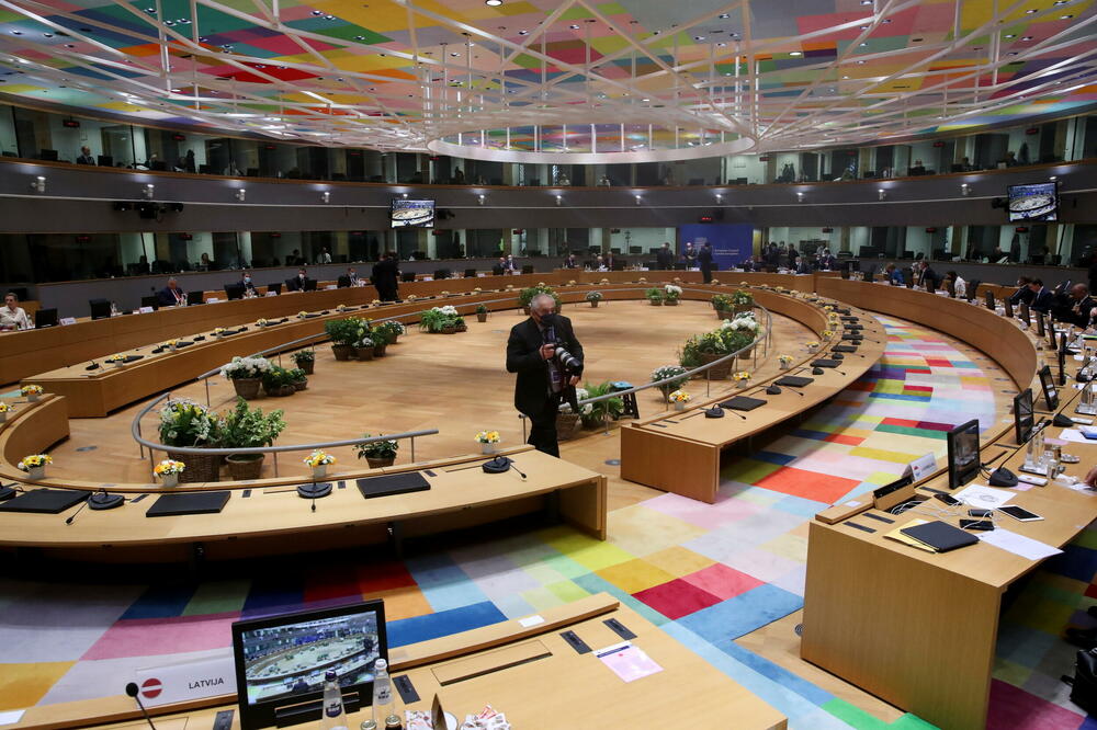 Konferencijska soba u Briselu u kojoj se održava Samit EU, Foto: Reuters