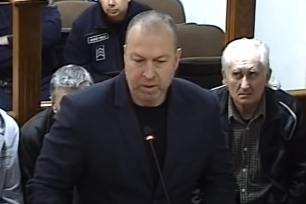 Dikić u sudnici, Foto: screenshot