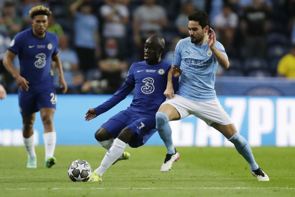 Kante na večerašnjem meču, Foto: Reuters