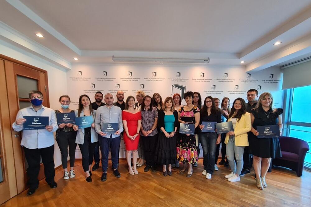 Dodijeljene diplome učesnicima, Foto: CGO