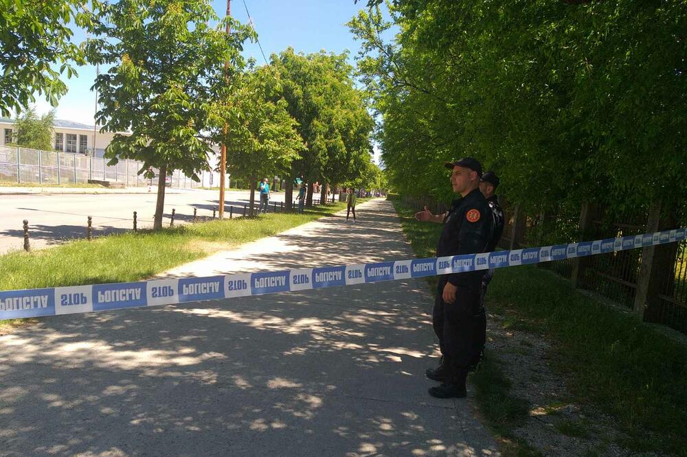 Policija na mjestu na kome je došlo du ubistva, Foto: Svetlana Mandić