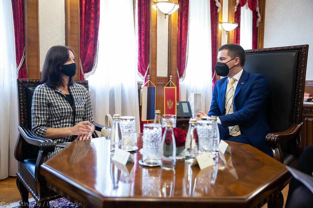 Bečić i Karelson, Foto: Skupština Crne Gore