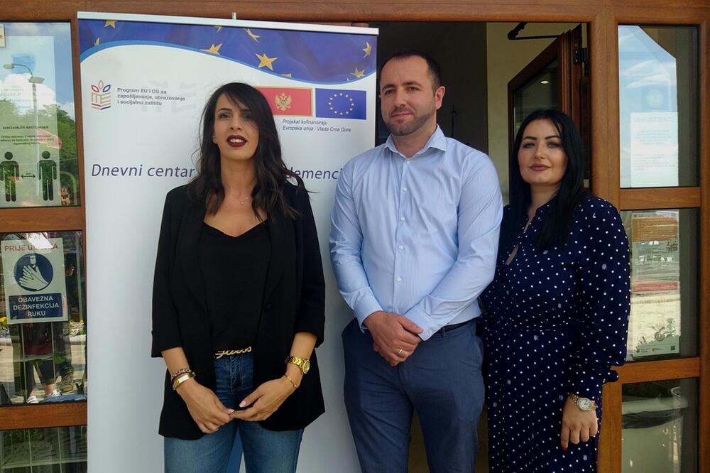 Sa otvaranja centra: Kovačević, Musić i Orahovac, Foto: Svetlana Mandić