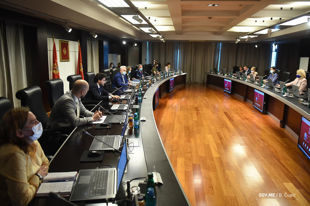 Sa današnje sjednice Vlade, Foto: Bojana Ćupić/Vlada Crne Gore