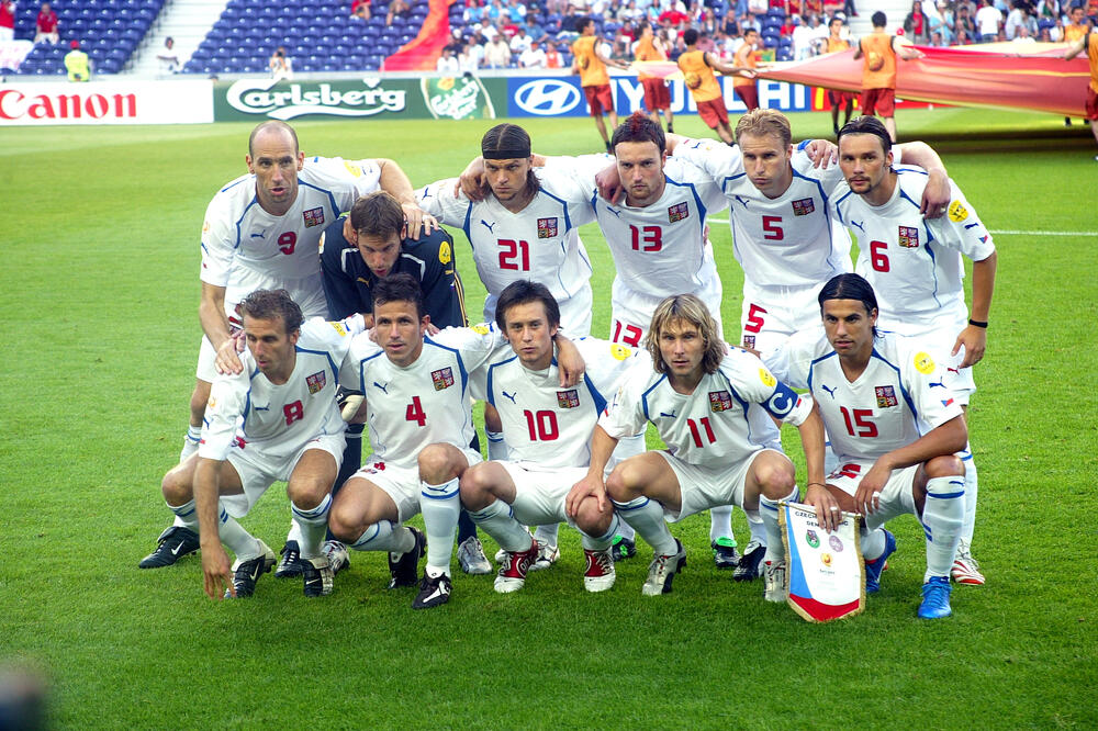 Football players of the Czech Republic before the quarter-final match with Denmark, Photo: Shutterstock
