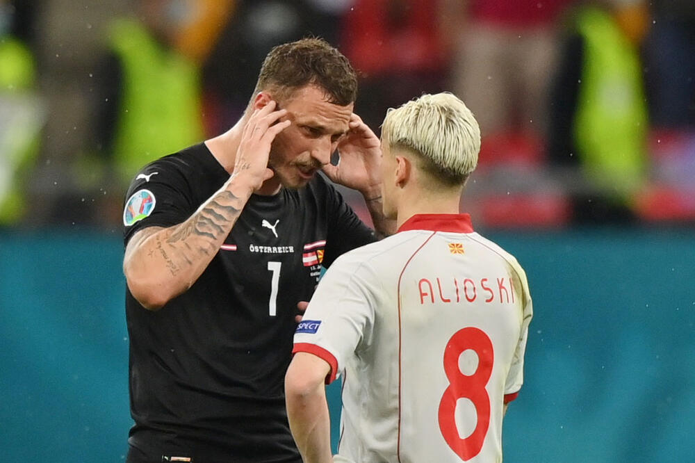 Marko Arnautović i Alioski nakon meča, Foto: Reuters