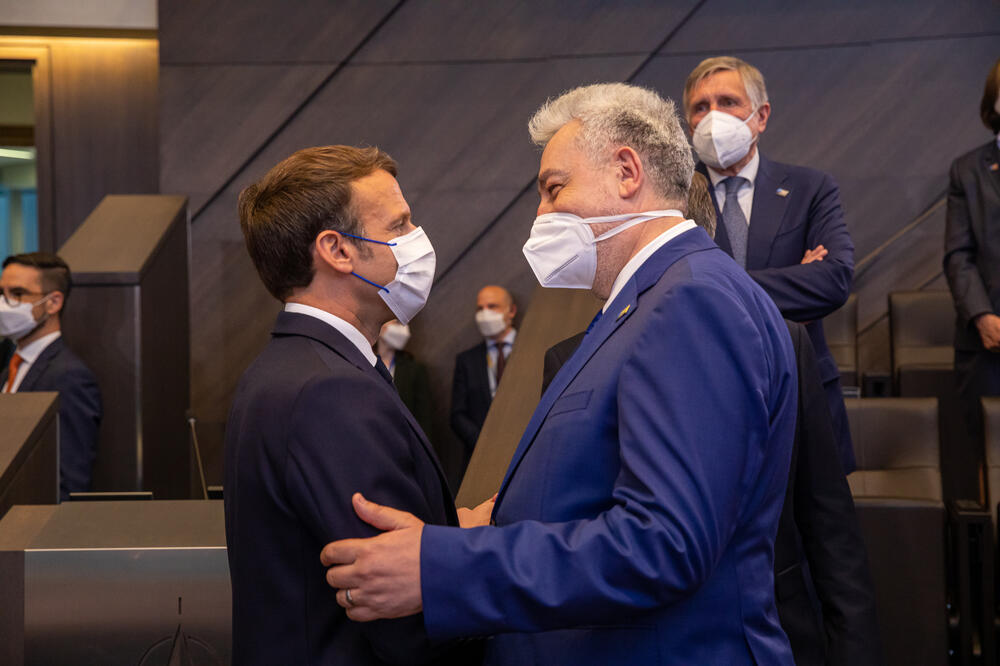 Makron i Krivokapić, Foto: gov.me