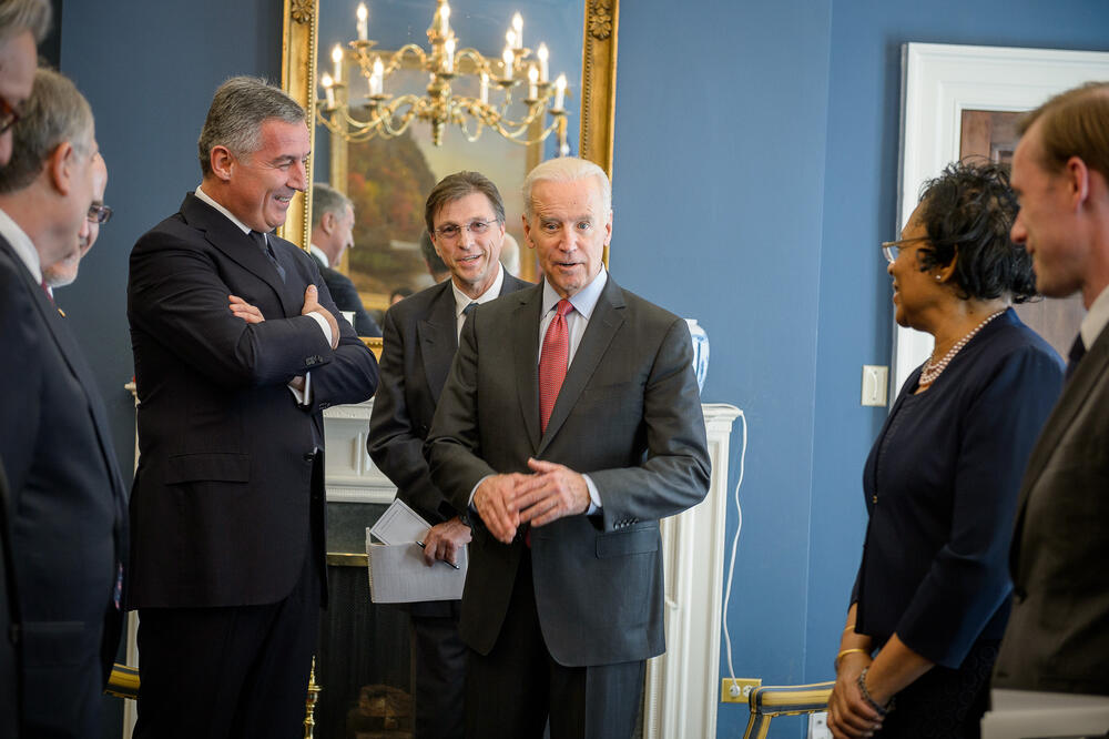 Đukanović i Bajden (arhiva), Foto: Duško Miljanić